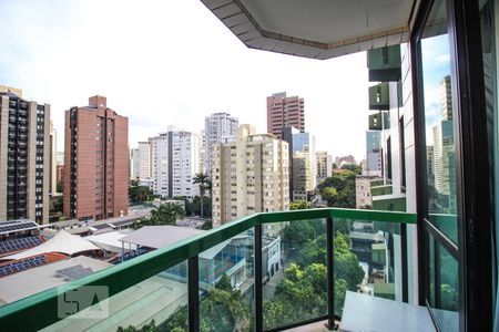 Varanda da Sala de apartamento para alugar com 1 quarto, 49m² em Funcionários, Belo Horizonte