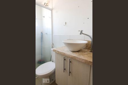 Banheiro  de apartamento à venda com 2 quartos, 48m² em Vila Homero Thon, Santo André
