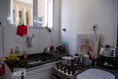 Cozinha de apartamento à venda com 1 quarto, 32m² em Copacabana, Rio de Janeiro