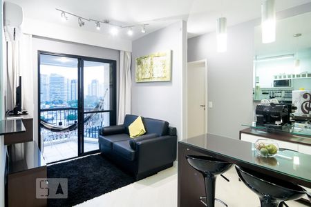 Sala de apartamento para alugar com 1 quarto, 38m² em Chácara Santo Antônio (zona Sul), São Paulo