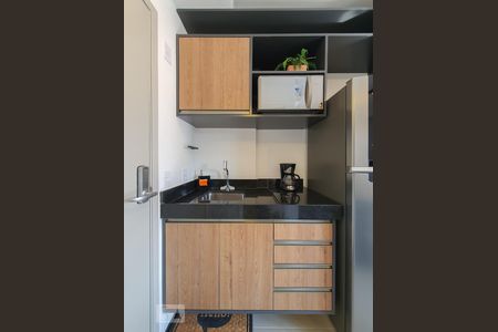 Espaço da cozinha de kitnet/studio para alugar com 1 quarto, 22m² em Vila Mariana, São Paulo