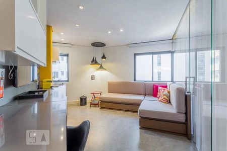 Sala de apartamento para alugar com 1 quarto, 40m² em Jardim Paulista, São Paulo