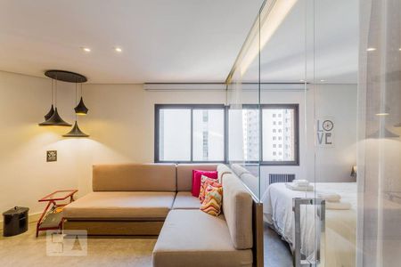 Sala de apartamento para alugar com 1 quarto, 40m² em Jardim Paulista, São Paulo