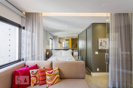 Sala de apartamento para alugar com 1 quarto, 40m² em Jardim Paulista, São Paulo