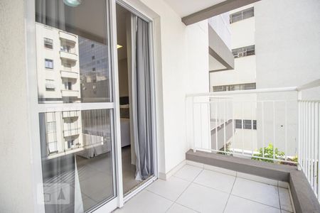 Varanda de apartamento para alugar com 1 quarto, 29m² em República, São Paulo