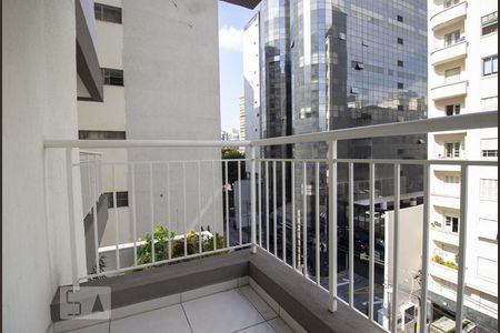 Varanda de apartamento para alugar com 1 quarto, 29m² em República, São Paulo