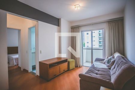 Sala de Estar de apartamento à venda com 1 quarto, 50m² em Saúde, São Paulo