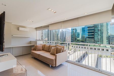 Varanda de apartamento à venda com 1 quarto, 54m² em Vila Nova Conceição, São Paulo