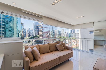 Varanda de apartamento à venda com 1 quarto, 54m² em Vila Nova Conceição, São Paulo