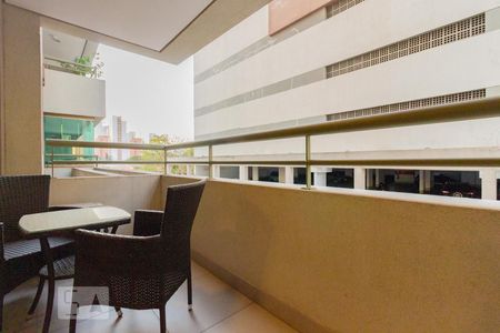 Varanda da Sala de apartamento para alugar com 1 quarto, 40m² em Brooklin Paulista, São Paulo