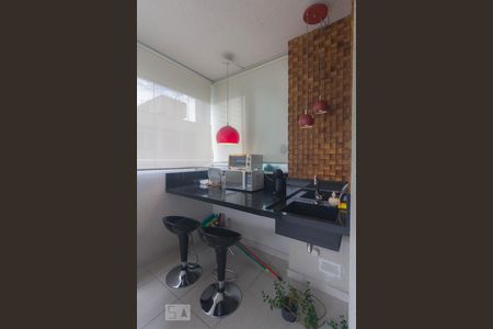 Varanda/Cozinha de kitnet/studio para alugar com 1 quarto, 42m² em Jardim Novo Santo Amaro, São Paulo