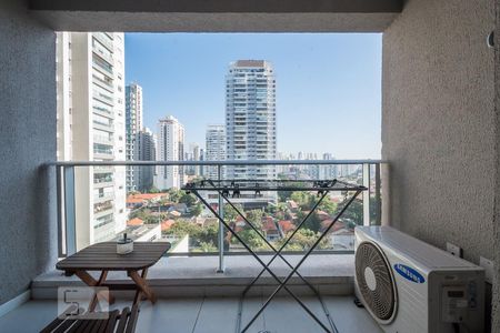 Varanda de kitnet/studio para alugar com 1 quarto, 32m² em Cidade Monções, São Paulo