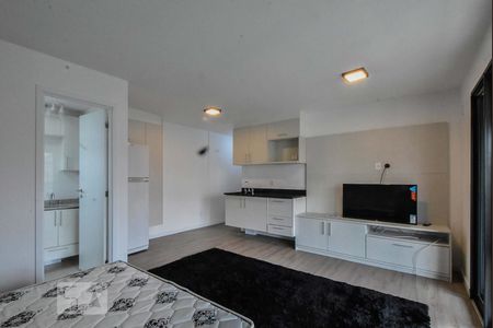 Sala e Cozinha de kitnet/studio para alugar com 1 quarto, 38m² em Campo Belo, São Paulo