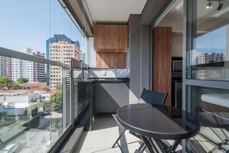 Varanda de kitnet/studio para alugar com 1 quarto, 29m² em Vila Cordeiro, São Paulo