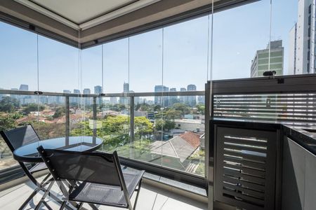 Varanda de kitnet/studio para alugar com 1 quarto, 29m² em Vila Cordeiro, São Paulo