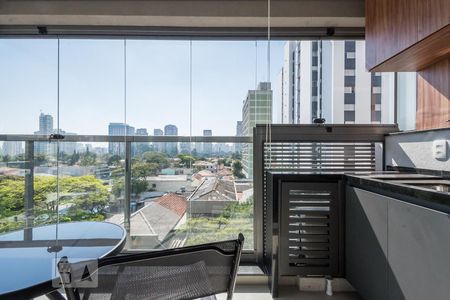 Varanda de kitnet/studio para alugar com 1 quarto, 29m² em Vila Cordeiro, São Paulo