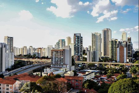 Vista de kitnet/studio para alugar com 1 quarto, 37m² em Brooklin Paulista, São Paulo