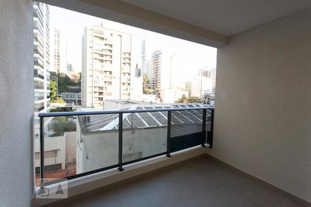 varanda de kitnet/studio para alugar com 1 quarto, 25m² em Cerqueira César, São Paulo