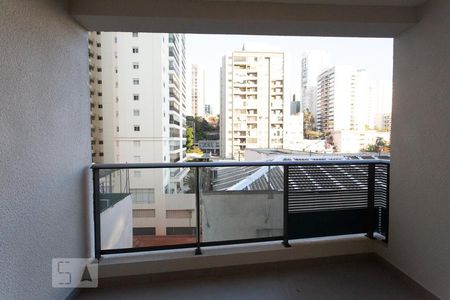 varanda de kitnet/studio para alugar com 1 quarto, 25m² em Cerqueira César, São Paulo