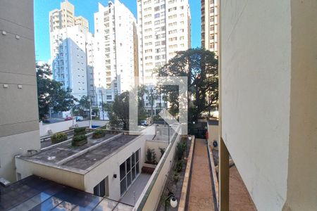 Vista da Varanda  de apartamento para alugar com 1 quarto, 55m² em Cambuí, Campinas