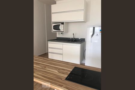 Cozinha de kitnet/studio à venda com 1 quarto, 28m² em Mirandópolis, São Paulo