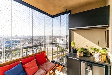 Varanda Gourmet da Sala de apartamento para alugar com 3 quartos, 85m² em Ipiranga, São Paulo