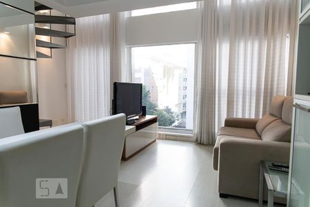 Sala de apartamento à venda com 1 quarto, 56m² em Bela Vista, São Paulo