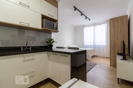 Entrada de kitnet/studio para alugar com 1 quarto, 26m² em Bethaville I, Barueri