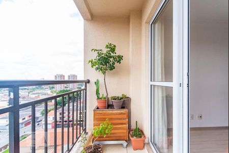 Varanda da Sala de apartamento para alugar com 2 quartos, 55m² em Vila Homero Thon, Santo André
