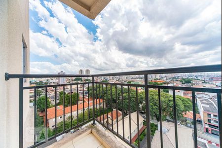 Varanda da Sala de apartamento para alugar com 2 quartos, 55m² em Vila Homero Thon, Santo André