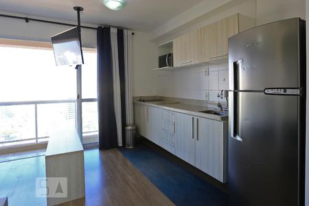 Cozinha de kitnet/studio para alugar com 1 quarto, 32m² em Brooklin Paulista, São Paulo