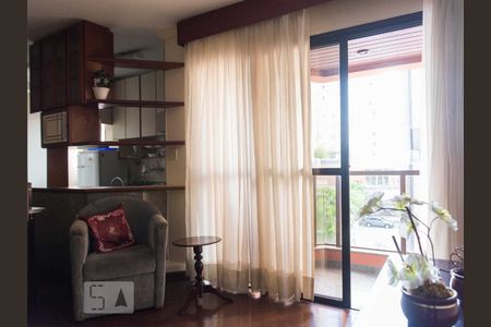 Varanda da Sala de apartamento para alugar com 1 quarto, 42m² em Santa Cecília, São Paulo