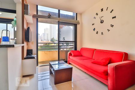 Sala de apartamento à venda com 1 quarto, 45m² em Pinheiros, São Paulo