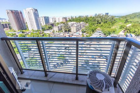 Varanda da Sala de apartamento para alugar com 1 quarto, 35m² em Jacarepaguá, Rio de Janeiro