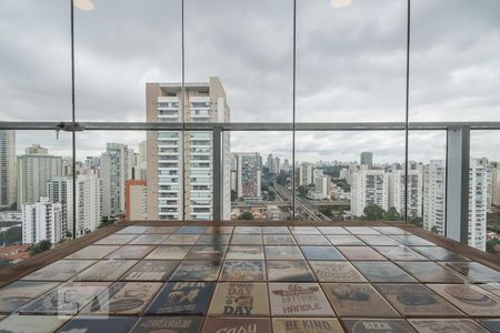 Varanda de kitnet/studio para alugar com 1 quarto, 42m² em Cidade Monções, São Paulo