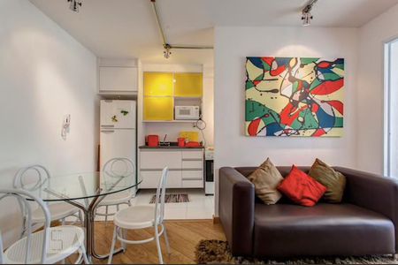 Sala/Cozinha de apartamento à venda com 1 quarto, 38m² em Bela Vista, São Paulo