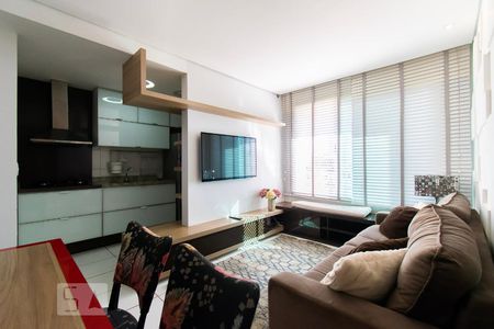 Sala e Cozinha de apartamento para alugar com 2 quartos, 56m² em Sul (águas Claras), Brasília