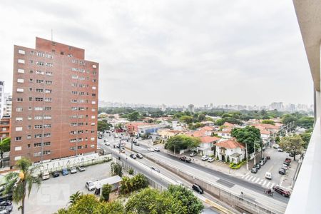 Varanda - Vista de kitnet/studio para alugar com 1 quarto, 24m² em Jardim Paulistano, São Paulo