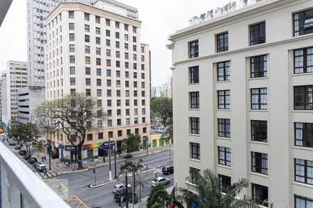 Vista da Sacada de kitnet/studio à venda com 1 quarto, 38m² em Centro, São Paulo