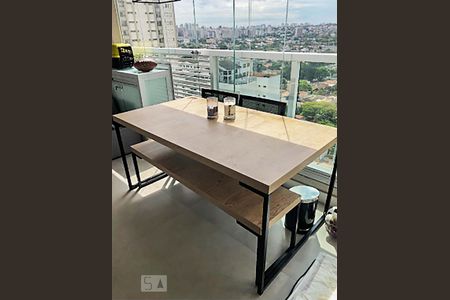 Varanda de kitnet/studio à venda com 1 quarto, 33m² em Brooklin Paulista, São Paulo