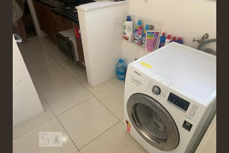 Área de serviço e cozinha de apartamento à venda com 1 quarto, 55m² em Andaraí, Rio de Janeiro