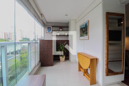 Varanda de kitnet/studio para alugar com 1 quarto, 42m² em Brooklin, São Paulo