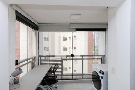 Varanda do Studio de kitnet/studio à venda com 1 quarto, 65m² em Cidade Monções, São Paulo