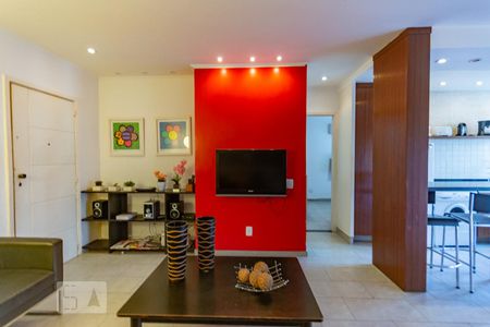 Sala de TV de apartamento à venda com 1 quarto, 56m² em Ipanema, Rio de Janeiro