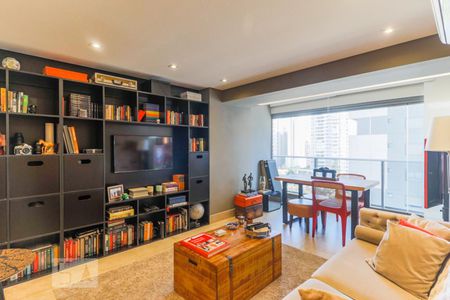 Sala de apartamento para alugar com 1 quarto, 63m² em Brooklin Paulista, São Paulo