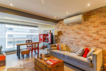 Sala de apartamento para alugar com 1 quarto, 63m² em Brooklin Paulista, São Paulo