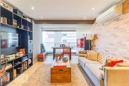 Sala de apartamento para alugar com 1 quarto, 63m² em Brooklin Paulista, São Paulo