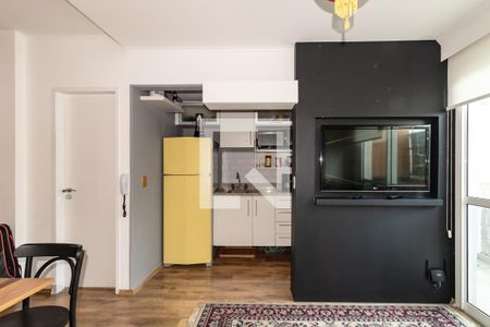 Sala de apartamento para alugar com 1 quarto, 60m² em Vila Nova Conceição, São Paulo