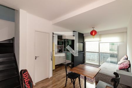 Sala de apartamento para alugar com 1 quarto, 60m² em Vila Nova Conceição, São Paulo