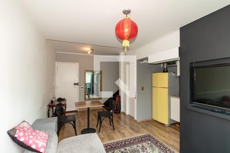 Sala de apartamento para alugar com 1 quarto, 60m² em Vila Nova Conceição, São Paulo